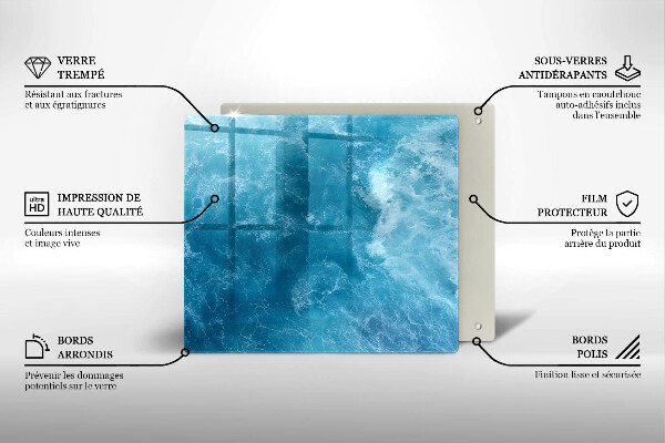 Kryt na indukčnú dosku Modrá voda