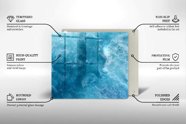 Kryt na indukčnú dosku Modrá voda