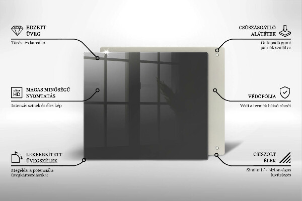 Krycia doska na sporák Šedá farba