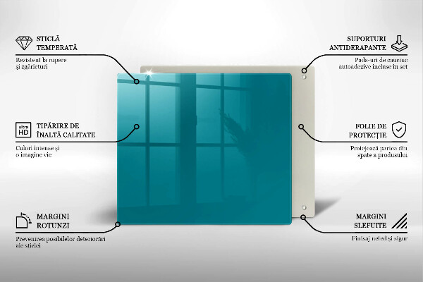 Krycia doska na sporák tyrkysová