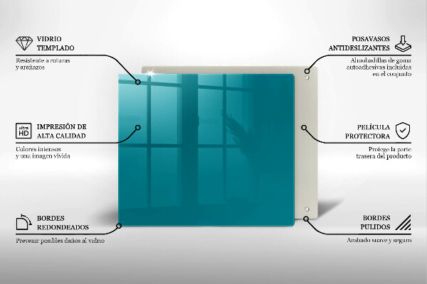 Krycia doska na sporák tyrkysová