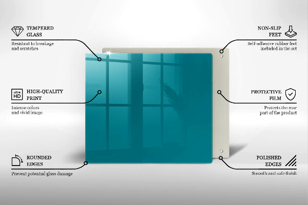 Krycia doska na sporák tyrkysová