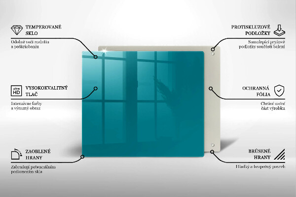 Krycia doska na sporák tyrkysová