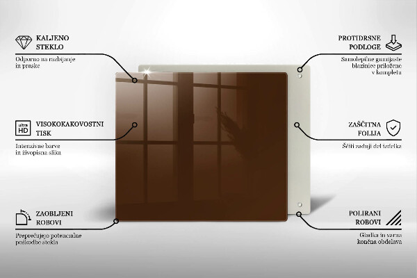 Krycia doska na sporák Hnedá farba