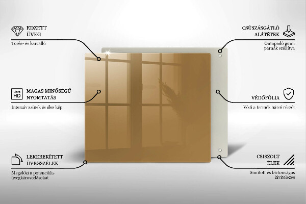 Sklo za varnú dosku Farba béžová