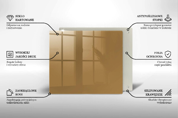 Sklo za varnú dosku Farba béžová