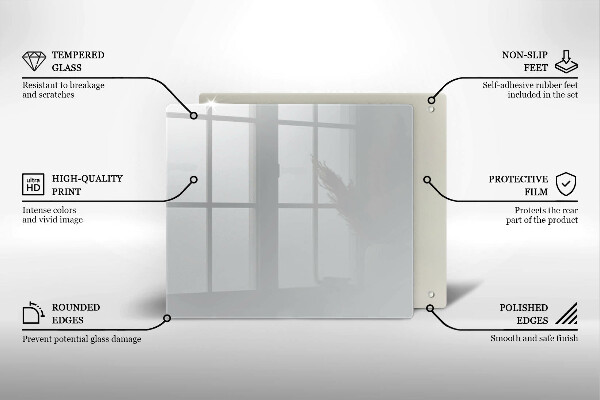 Sklo za varnú dosku Šedá farba