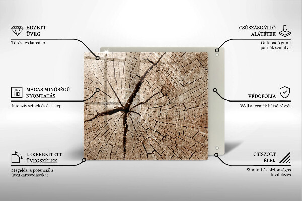 Kryt na indukčnú dosku Prierez stromom