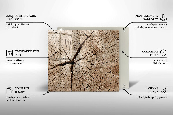 Kryt na indukčnú dosku Prierez stromom