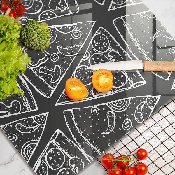 Sklo za varnú dosku Pizza ilustrácie