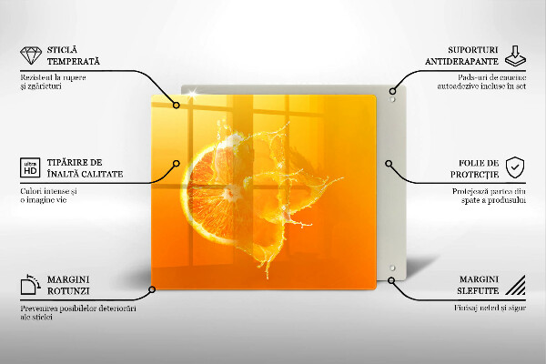 Sklo za varnú dosku Šťavnaté oranžové ovocie