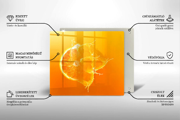 Sklo za varnú dosku Šťavnaté oranžové ovocie