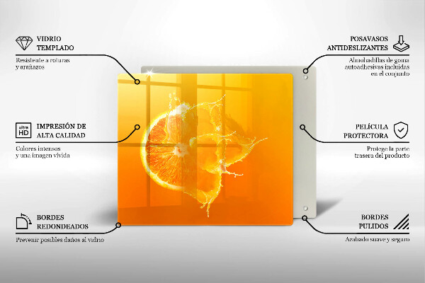 Sklo za varnú dosku Šťavnaté oranžové ovocie
