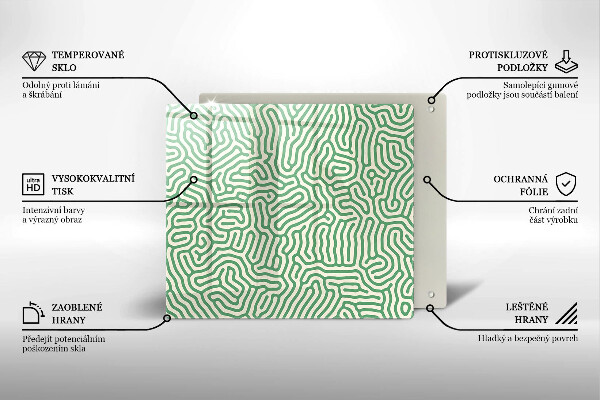 Sklo za varnú dosku Abstraktné línie