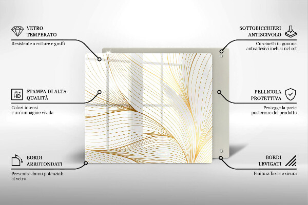 Sklo za varnú dosku Vzor moderných línií