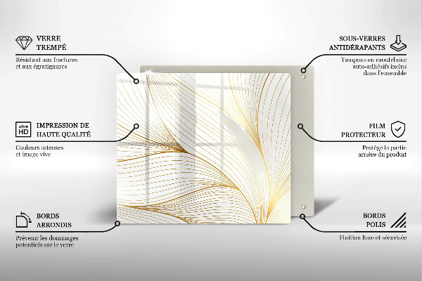 Sklo za varnú dosku Vzor moderných línií