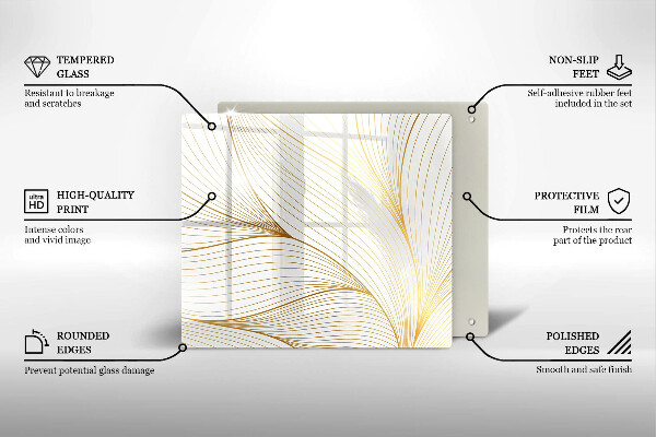 Sklo za varnú dosku Vzor moderných línií