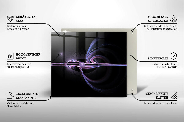 Sklo za varnú dosku Moderná abstrakcia