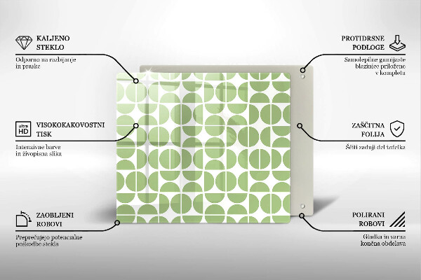 Sklo za varnú dosku Vzor boho tvarov