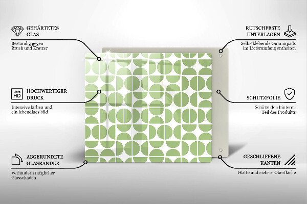 Sklo za varnú dosku Vzor boho tvarov