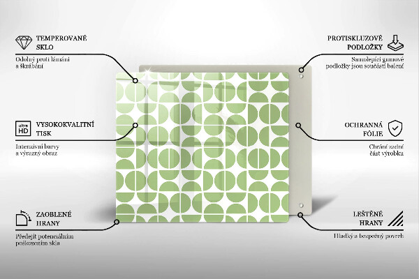 Sklo za varnú dosku Vzor boho tvarov