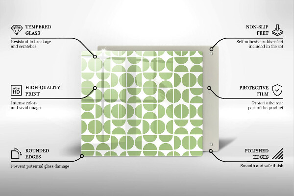 Sklo za varnú dosku Vzor boho tvarov