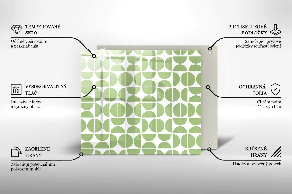 Sklo za varnú dosku Vzor boho tvarov