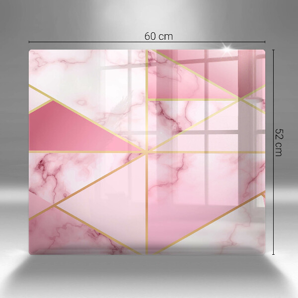 Sklo za varnú dosku Geometrický mramor