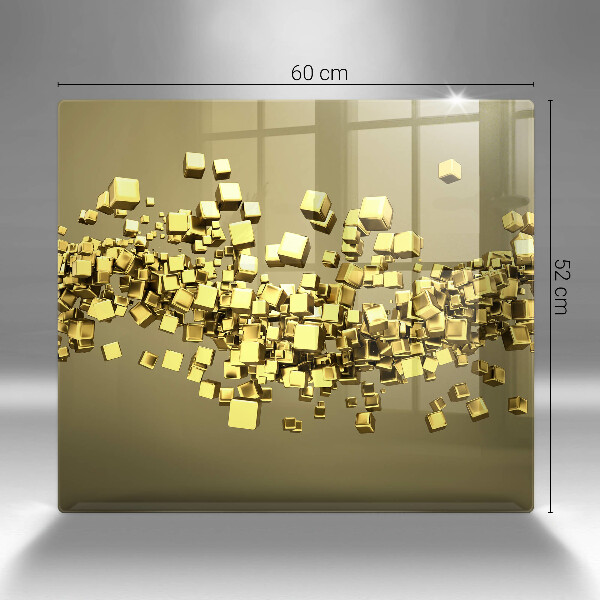 Sklo za varnú dosku Abstraktná 3D geometria