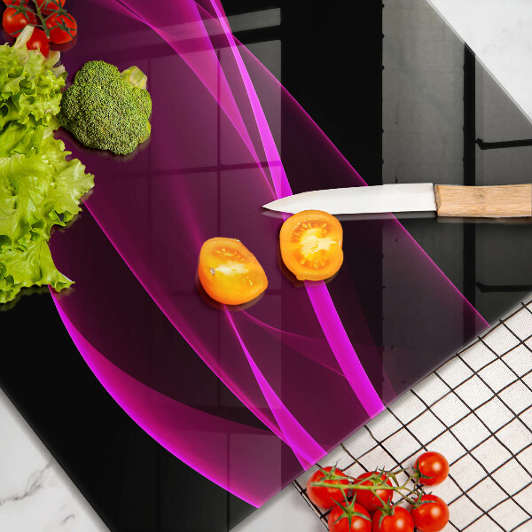 Kalené sklo za sporák Ružová abstrakcia