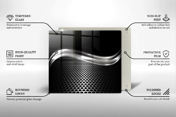 Sklo za varnú dosku Kovová konštrukcia