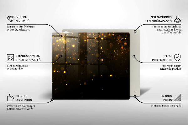 Krycia doska na sporák Zlaté trblietky