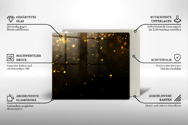 Krycia doska na sporák Zlaté trblietky