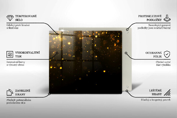 Krycia doska na sporák Zlaté trblietky