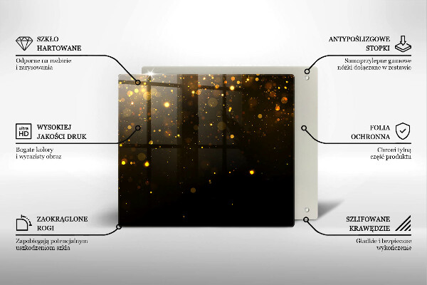 Krycia doska na sporák Zlaté trblietky