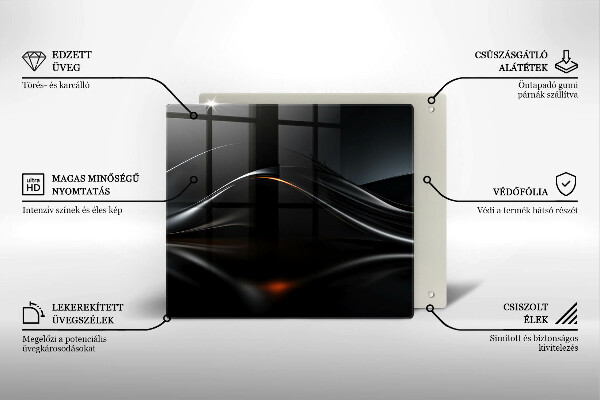 Krycia doska na sporák Abstraktný 3D dizajn