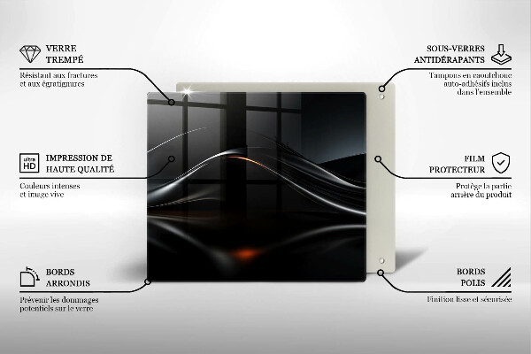 Krycia doska na sporák Abstraktný 3D dizajn