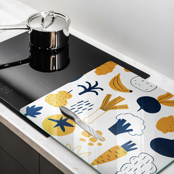 Sklo za varnú dosku Jedlo ilustrácie