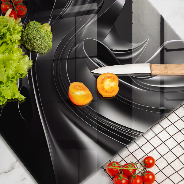Krycia doska na sporák Abstraktná čierna hmota