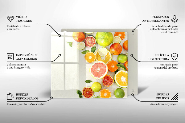 Krycia doska na sporák Citrusové ovocie