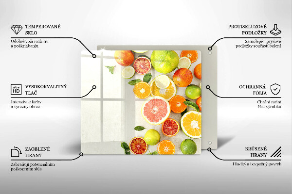 Krycia doska na sporák Citrusové ovocie