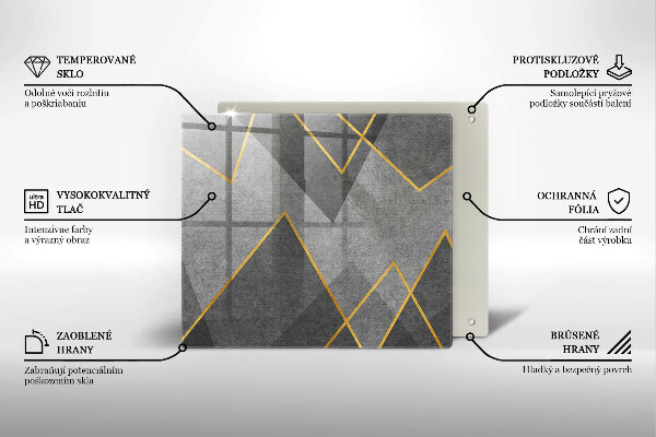 Krycia doska na sporák Ostré tvary