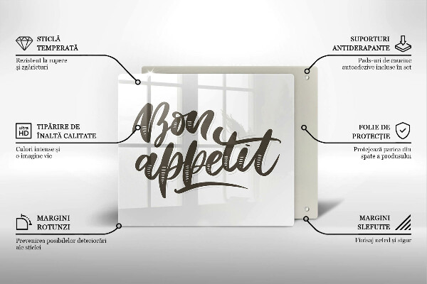 Krycia doska na sporák Bon Appetit nápis