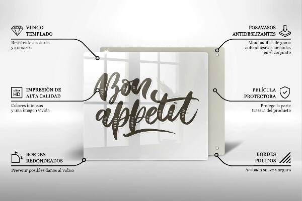 Krycia doska na sporák Bon Appetit nápis