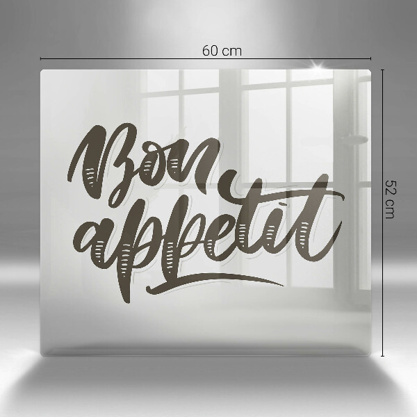 Krycia doska na sporák Bon Appetit nápis
