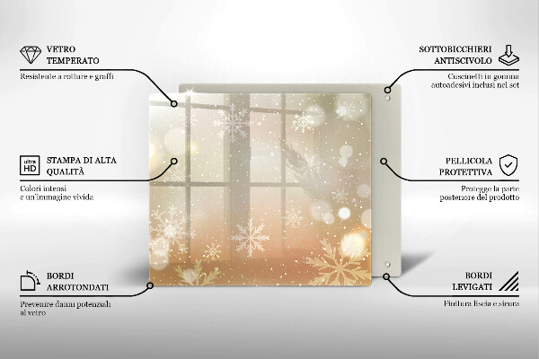 Krycia doska na sporák Snehové vločky