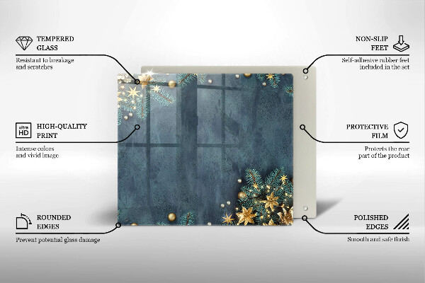 Krycia doska na sporák vianočné dekorácie