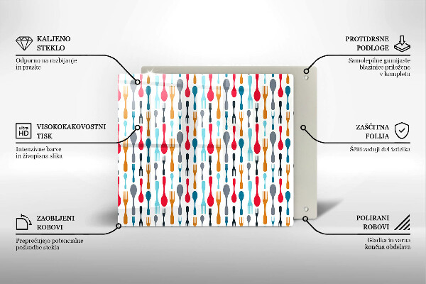 Krycia doska na sporák Ilustrácia lyžice