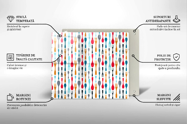 Krycia doska na sporák Ilustrácia lyžice