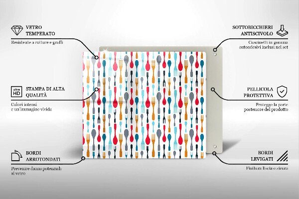 Krycia doska na sporák Ilustrácia lyžice